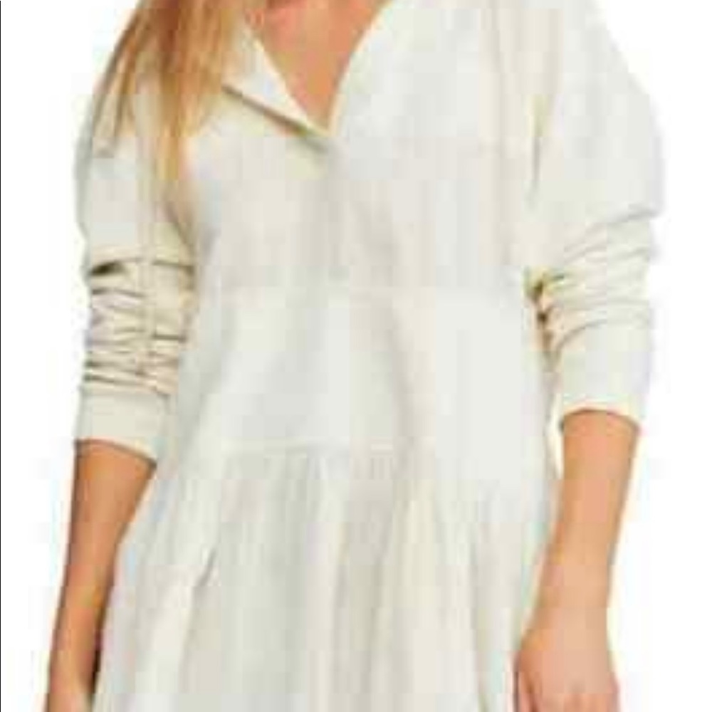 Free People Sail Away Tunic Hoodie Sweatshirt Top Oversized